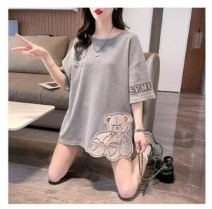 "Berni Bear" Oversized Graphic Tee – Cozy Cub Edition